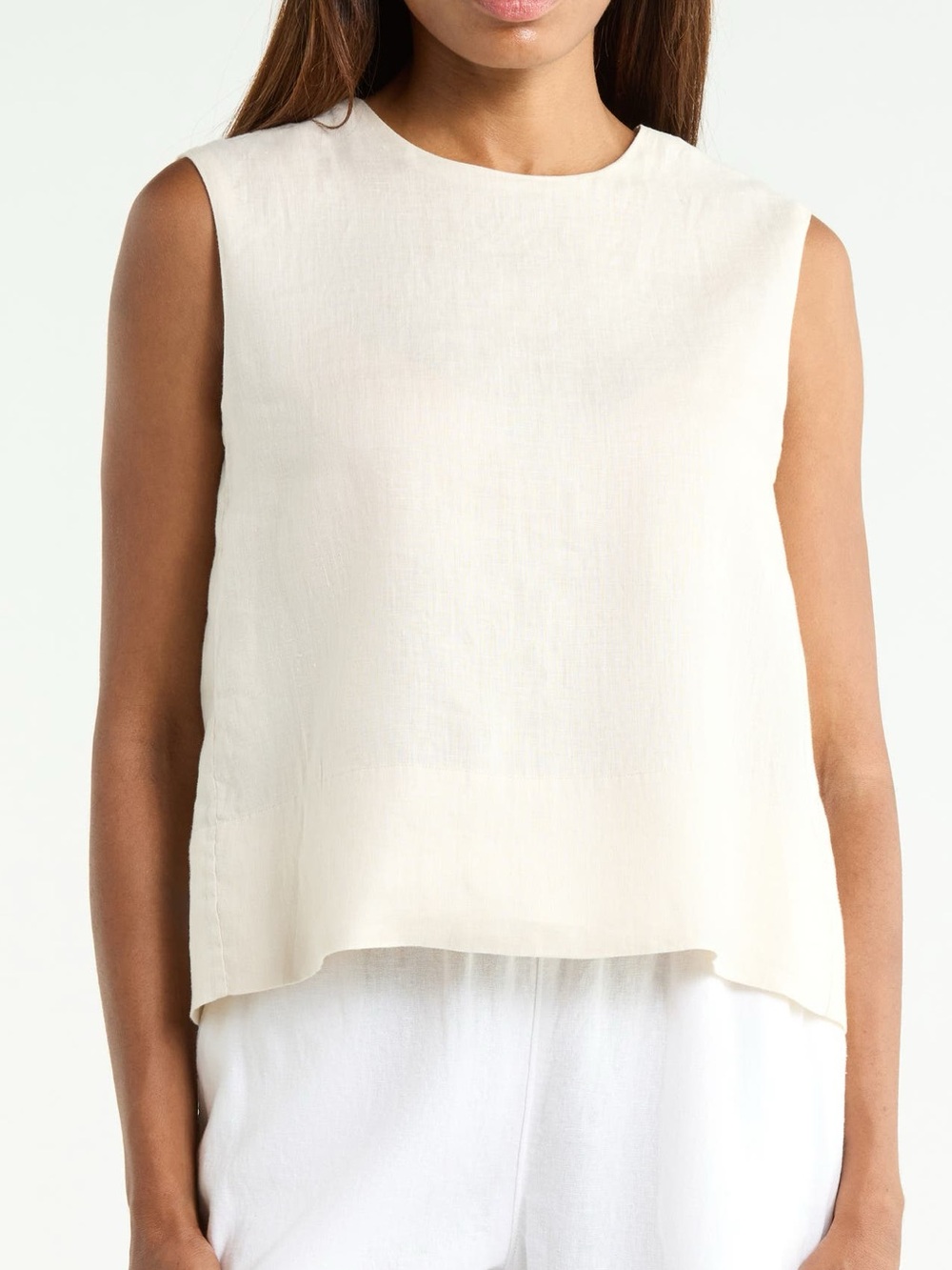 Theory Button Back Sleeveless Shell -